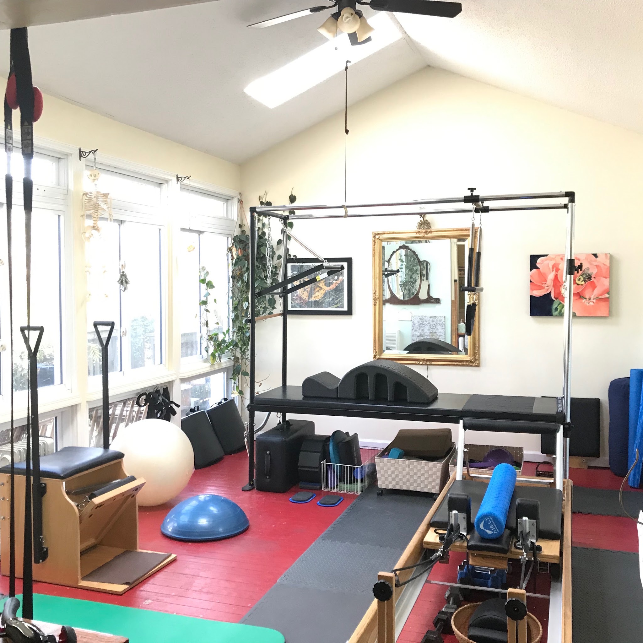 Another view of the sunlit studio and its equipment